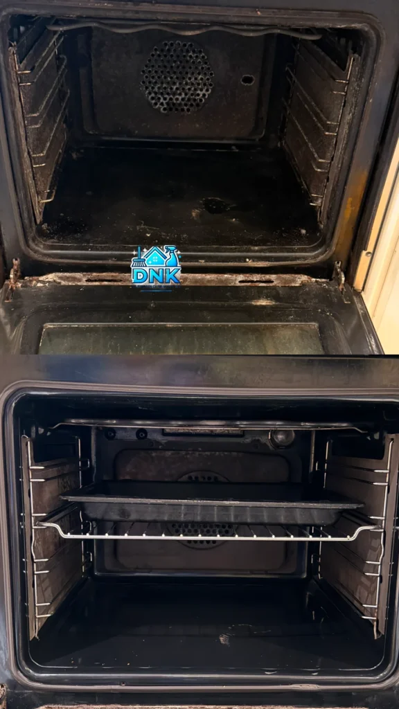 Christmas oven cleaning in Kerry for single and double ovens. Tackle grease and burnt-on residue before festive cooking. Get a free quote from DNK.