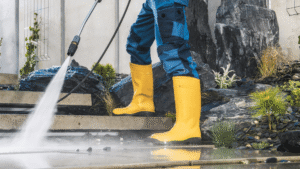 Learn how DNK Cleaning washes wooden decking safely in Tralee using controlled pressure, correct nozzles, and grain-aware technique.