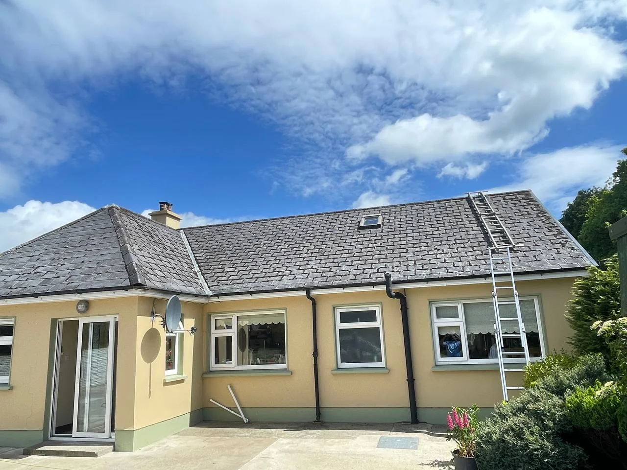 Roof before professional cleaning in County Kerry