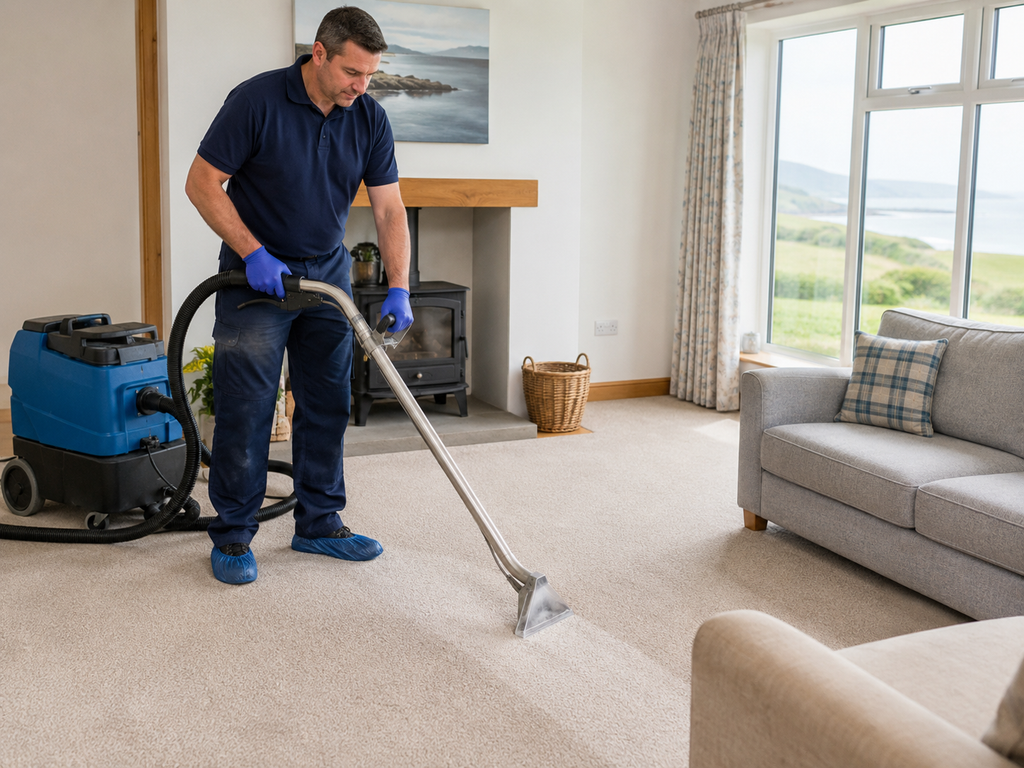 Compare professional carpet cleaning methods in Ireland and see how fibre, staining, moisture tolerance and drying time affect method selection.