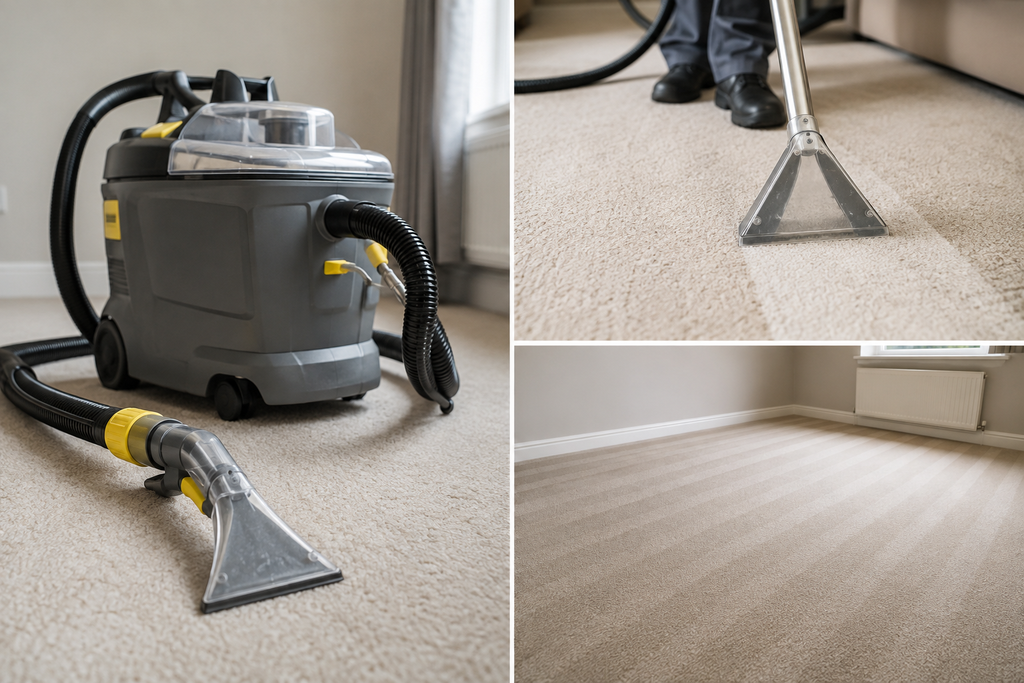 Which carpet cleaning method is best? Compare extraction, steam and low-moisture systems for wool, synthetic fibres and stained carpets.
